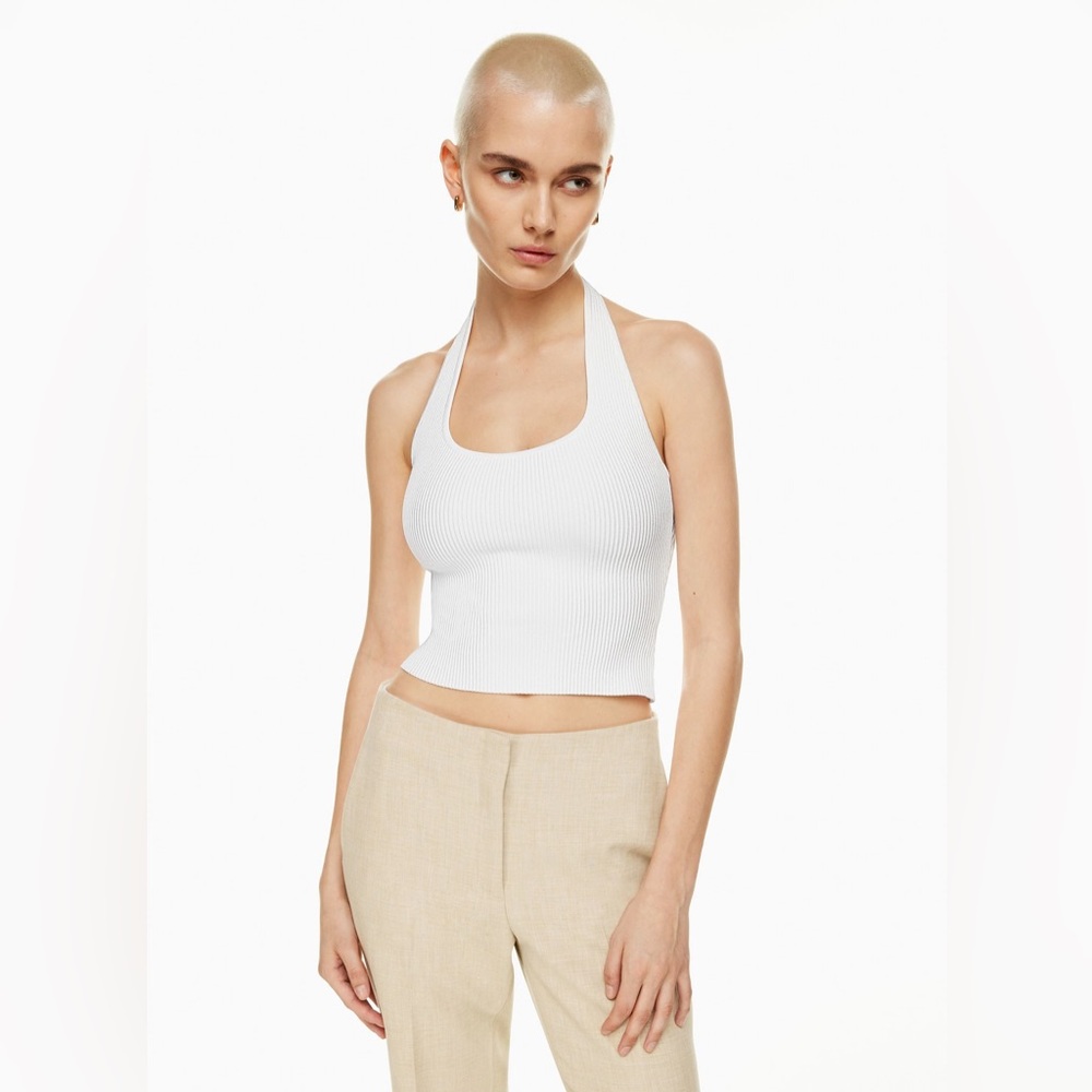 Aritzia Babaton Sculpt Knit Backless Halter Top